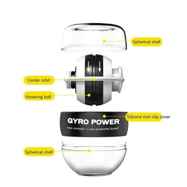 Gyro boule de puissance LED pour le renforcement des muscles du poignet quipement de sport Portable 4