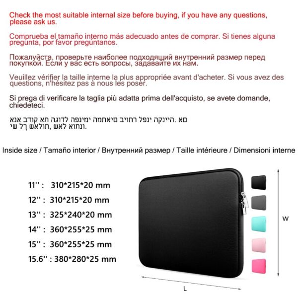 Housse Souple pour Ordinateur Portable pour Macbook Accessoire Compatible au Mod le Air Pro Retina 11 4