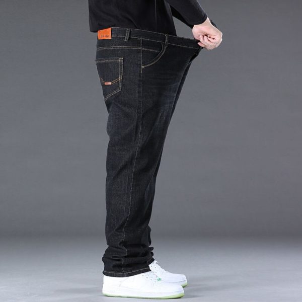 Jean ample 10xl pour homme, Baggy noir surdimensionné, pantalon Cargo décontracté, tenue quotidienne, pour le travail – Image 3