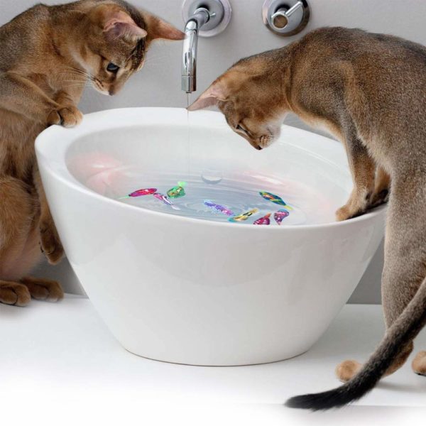 Jouet aquatique interactif pour chat et chien Robot nageur lectrique pour jeu d int rieur bain 5