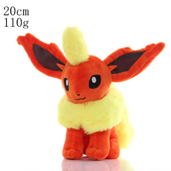 Jouet en peluche pokémon Arceus, dessin animé mignon Hisuian Zorua renard blanc Anime Sprigatito Fuecoco Quaxly poupée chambre à coucher décoration de la maison 25cm – Image 4