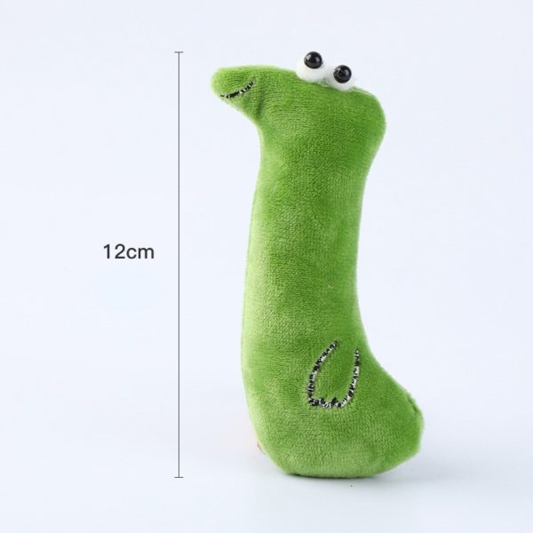 Jouet à mâcher en forme d'herbe à chat, jouet en peluche, dents de chaton, meulage du pouce, oreiller, griffes, morsure du pouce, accessoires pour animaux de compagnie – Image 6