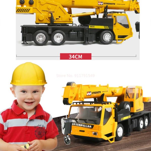 Jouets Rc pour enfants mod le de grue simul e camions d ing nierie de Construction 4