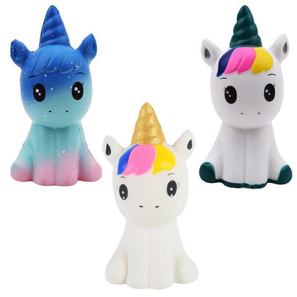 Jumbo Kawaii pop corn licorne gâteau Squishy Donut Fruit Squishi lent croissant Stress soulagement jouets à presser pour bébé enfants cadeau de charme – Image 2
