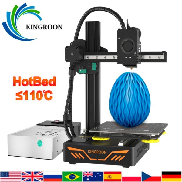 KINGROON KP3S imprimante 3D am lior e impression haute pr cision 180x180x180mm double Rails de guidage