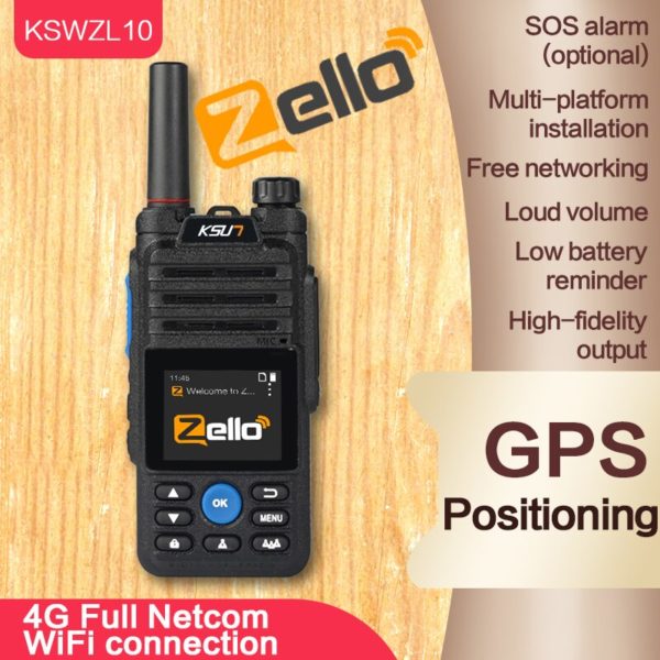 KSUN talkie walkie ZL10 Zello longue port e 4G GPS Wifi bluetooth Radio bidirectionnelle port e