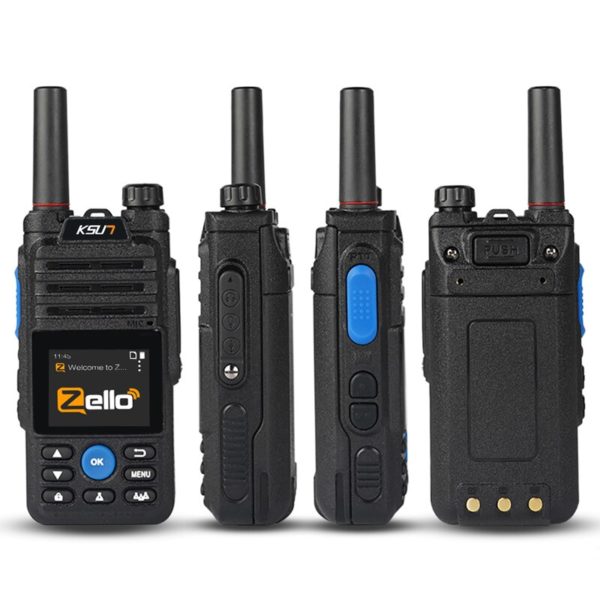 KSUN walkie talkie PTT Android carte SIM 4G 3G r seau Radio WIFI bluetooth metteur r 3