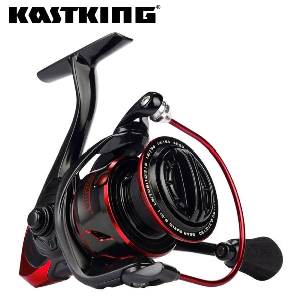 KastKing – moulinet de pêche innovant Sharky III, résistance à l'eau, puissance de frein maximale de 18KG, pour la pêche au brochet et au bar