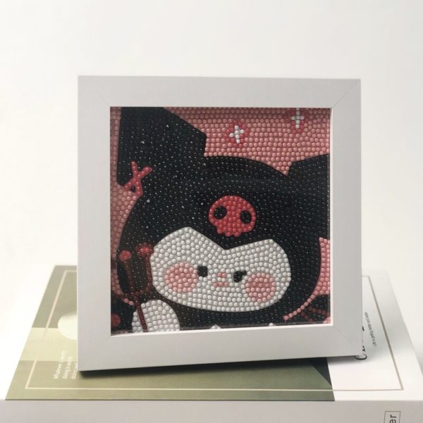 Kit de peinture diamant Hello Kitty Kuromi dessin anim 5D bricolage mosa que ronde broderie d 4