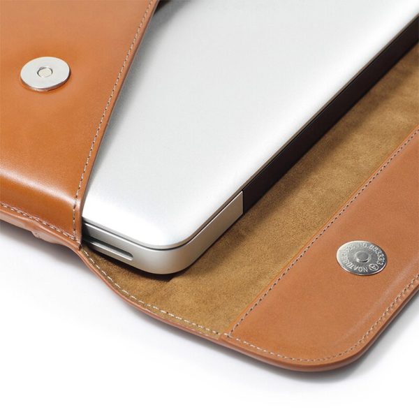 Lention – sacoche en cuir pour ordinateur portable, étui pour nouveau Macbook Pro 14 16 pouces 2021 M1 modèle A2442 A2485 – Image 2