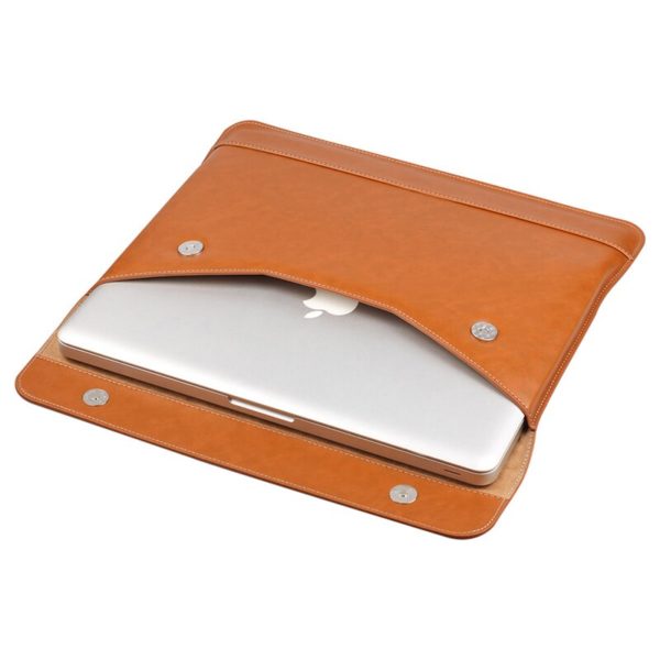 Lention – sacoche en cuir pour ordinateur portable, étui pour nouveau Macbook Pro 14 16 pouces 2021 M1 modèle A2442 A2485 – Image 4