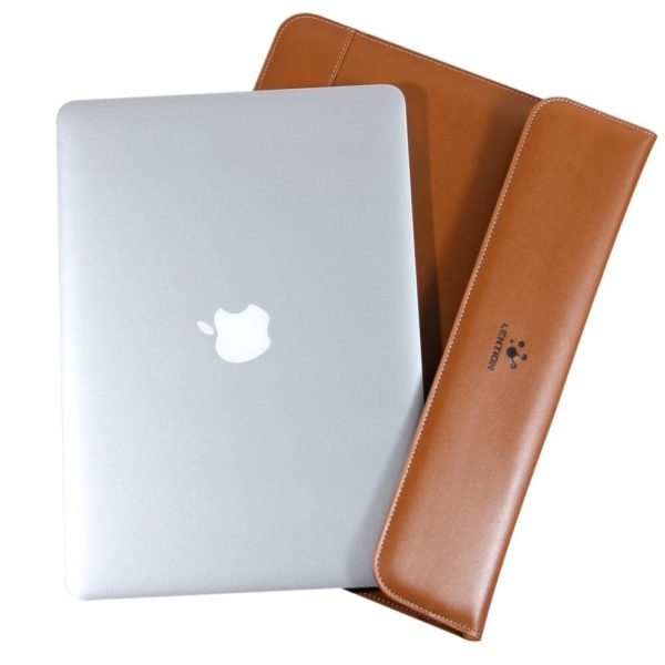 Lention – sacoche en cuir pour ordinateur portable, étui pour nouveau Macbook Pro 14 16 pouces 2021 M1 modèle A2442 A2485 – Image 5