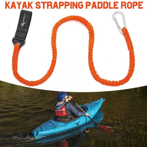 Longe de Kayak lastique r glable laisse de pagaie de cano corde de s curit pour 1