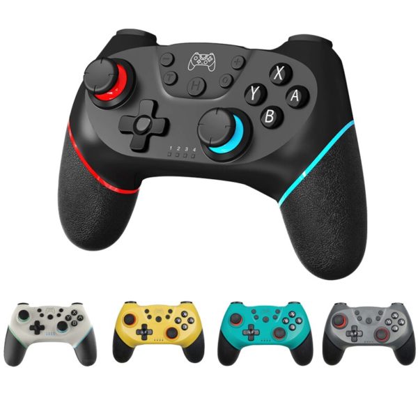Manette de Jeu sans Fil Bluetooth pour Switch, Nintendo, Pro, Console de Jeux Vidéo, Contrôleur USB, Compatible avec NS, 6 Axes