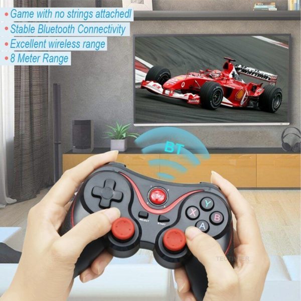 Manette de jeu T3/X3 sans fil Bluetooth 3.0, Joystick, contrôleur de jeu pour téléphone portable, tablette, TV Box – Image 3