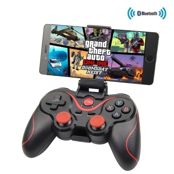 Manette de jeu T3/X3 sans fil Bluetooth 3.0, Joystick, contrôleur de jeu pour téléphone portable, tablette, TV Box