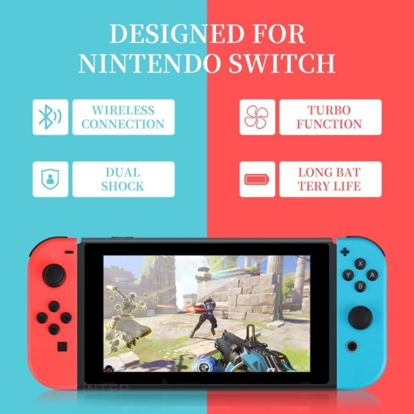 Manette de jeu sans fil Bluetooth pour Nintendo Switch Compatible avec Console Oled poign es gauche 1
