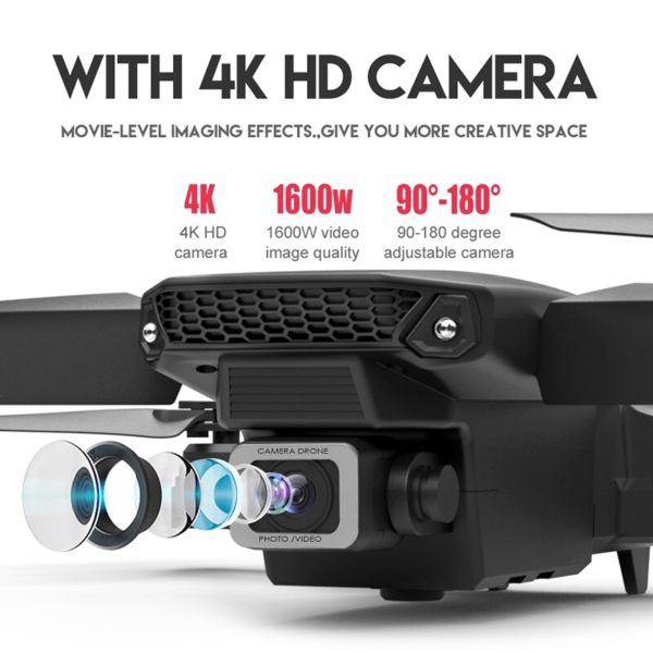 Mini Drone RC 4K Professionnel HD avec Double cam ra Jouet Quadcopte H licopt re Pliable