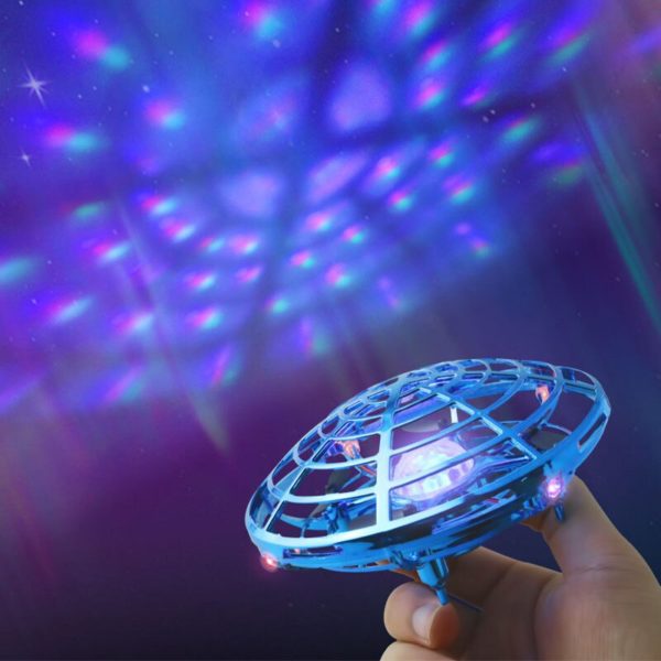 Mini Drone UFO RC avec lumi re LED quadrirotor d tection de geste Anti collision Induction 3