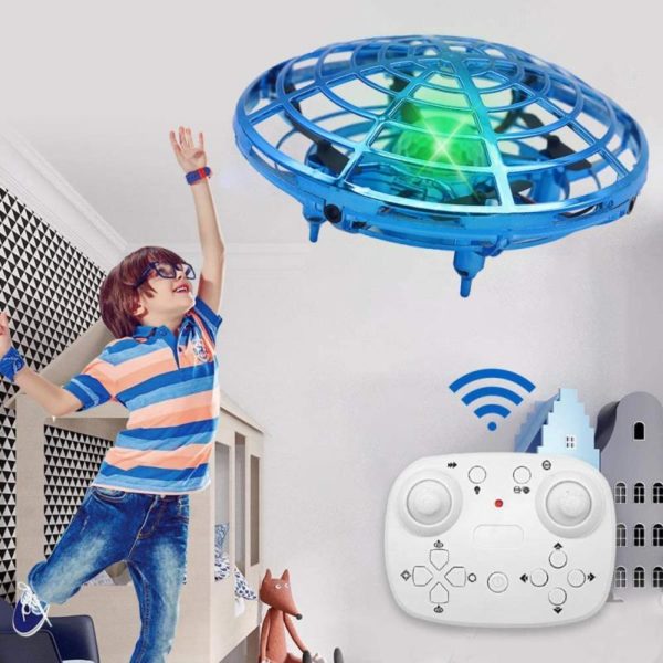 Mini Drone UFO RC avec lumi re LED quadrirotor d tection de geste Anti collision Induction