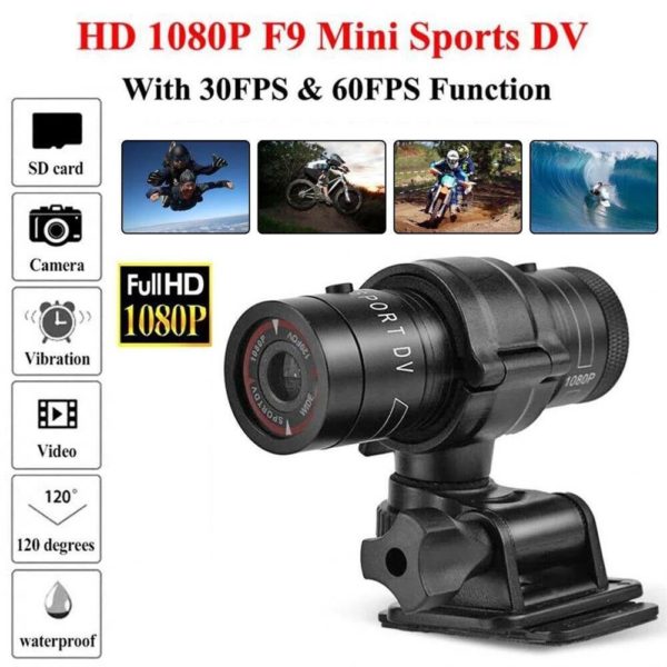 Mini cam ra d action HD 1080p tanche pour moto casque de sport cam scope Dv 1