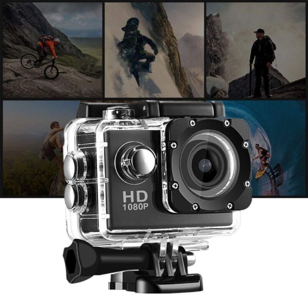 Mini caméra de sport étanche avec écran de 2 pouces, enregistrement vidéo sous-marin – Image 2