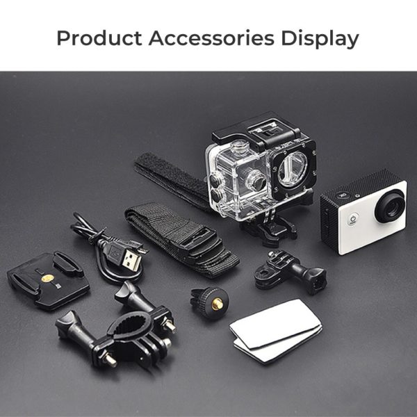 Mini caméra de sport étanche avec écran de 2 pouces, enregistrement vidéo sous-marin – Image 5