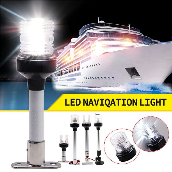 Nouveau feu de Navigation LED rabattable pour Yacht ancre Marine 12 24 V Signal lumineux 12 1