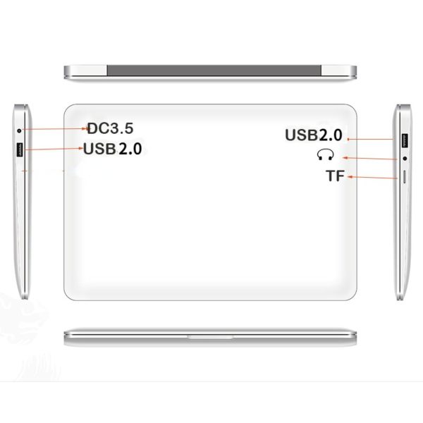 PC portable ultrafin de 10 1 pouces ordinateur de bureau Netbook Android 12 Quad Core 2 4