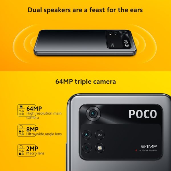 POCO M4 Pro – Smartphone 4G, Version globale, 128 go/256 go, Helio G96 Octa Core, 90Hz AMOLED, 33W Pro, charge rapide, caméra 64mp, NFC – Image 5