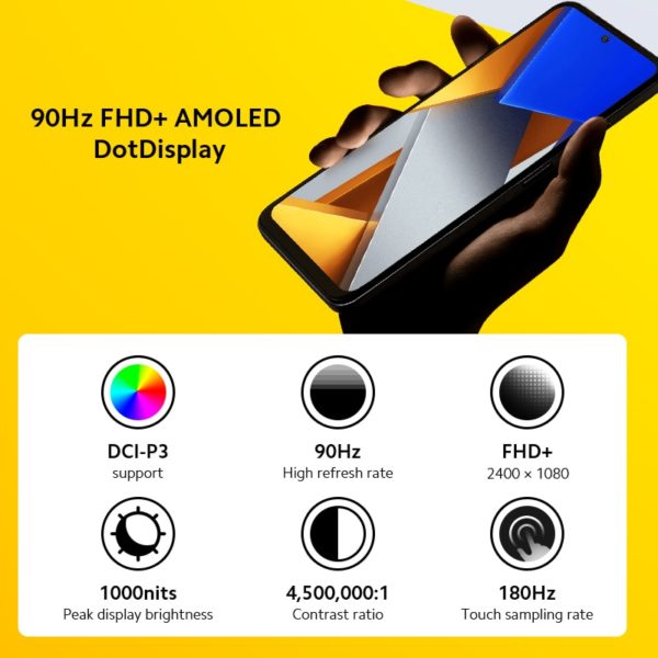 POCO M4 Pro – Smartphone 4G, Version globale, 128 go/256 go, Helio G96 Octa Core, 90Hz AMOLED, 33W Pro, charge rapide, caméra 64mp, NFC