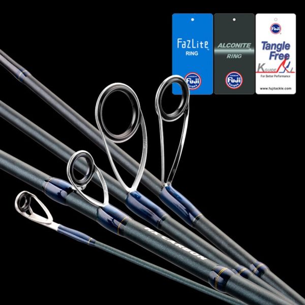 PURELURE DANCE S822H ML H canne à pêche pour bar, haute teneur en carbone longue canne à pêche à lancer dans accessoires FUJI, Plus moulinet à filer – Image 3
