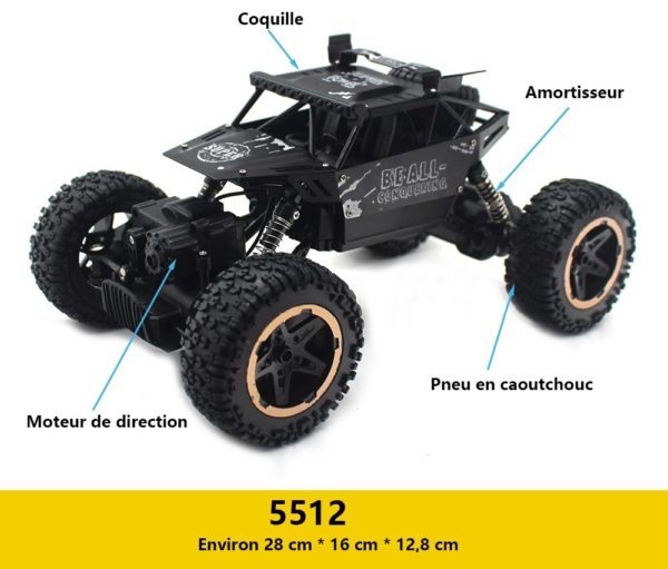 Paisible 4WD Rock Crawler Electric RC Car Off Road Remote Control Toy Machine On Radio Control 1