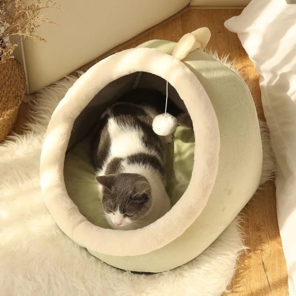 Panier de lit tr s doux et chaud pour chaton chat ou petit chien coussin douillet 2