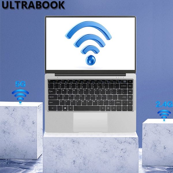 Pc Portable avec écran de 14.1 pouces, 8 go de RAM DDR4, SSD de 128 go, 256 go, 512 go, 2.4 go, 1 to, Windows 10, processeur Intel, ordinateur pour étudiants, double connectivité 5G – Image 2