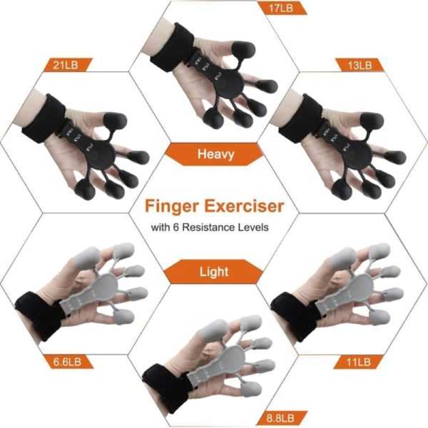Pince doigts pour Patients appareil de renforcement des mains pour la Flexion et l extension des 4