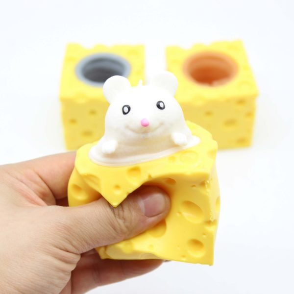 Pince à fromage pour animal de compagnie, anti-Stress, souris, balle anti-Stress amusante, tasse d'écureuil, jouet de farces – Image 5