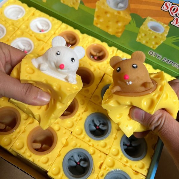 Pince à fromage pour animal de compagnie, anti-Stress, souris, balle anti-Stress amusante, tasse d'écureuil, jouet de farces – Image 6
