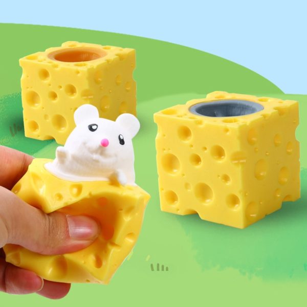 Pince à fromage pour animal de compagnie, anti-Stress, souris, balle anti-Stress amusante, tasse d'écureuil, jouet de farces