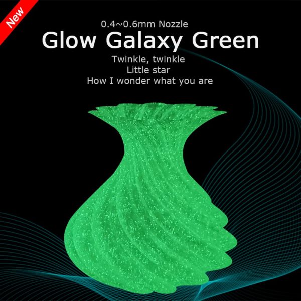 Pla Glow In The Dark Noctilucent 1Kg 100g 10m Filament 3D plastique pour imprimante 3D de 3
