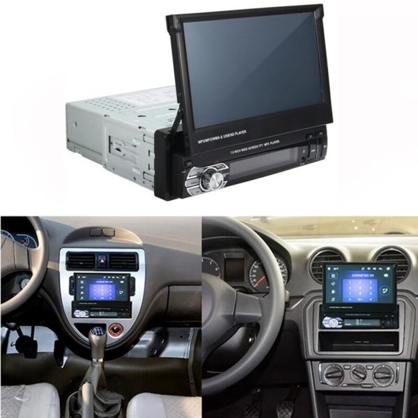 Podofo autoradio avec cran r tractable 7 HD r cepteur st r o FM Audio GPS 1