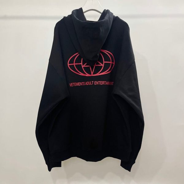 Pull à capuche noir en coton imprimé pour homme et femme, vêtement ample, de haute qualité, décontracté, VTM, 1:1 – Image 5