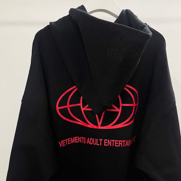 Pull à capuche noir en coton imprimé pour homme et femme, vêtement ample, de haute qualité, décontracté, VTM, 1:1 – Image 6