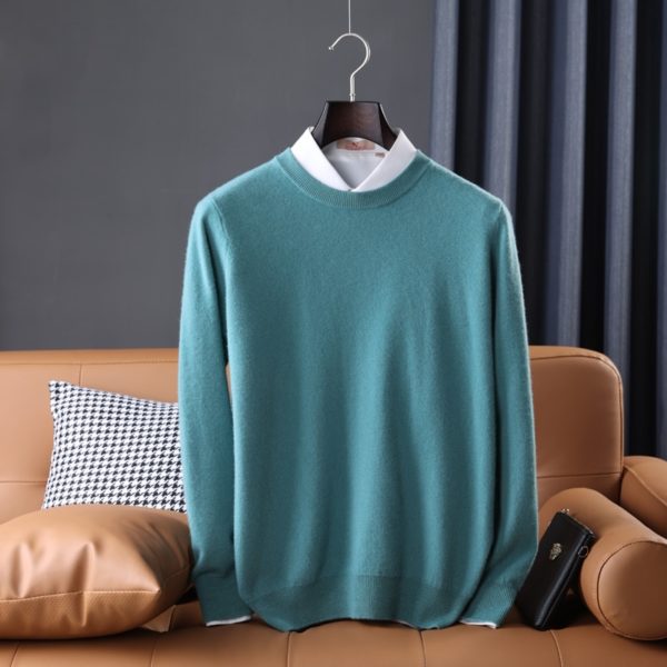 Pull tricot 2022 laine pour homme col en v doux agr able la peau confortable la 2