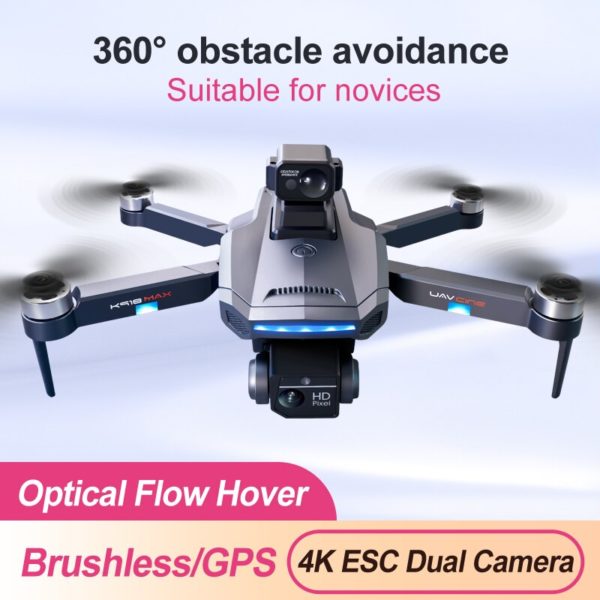 QJ Drone K918 MAX GPS 8K HD cam ra a rienne professionnelle vitant les obstacles quadcopte 3