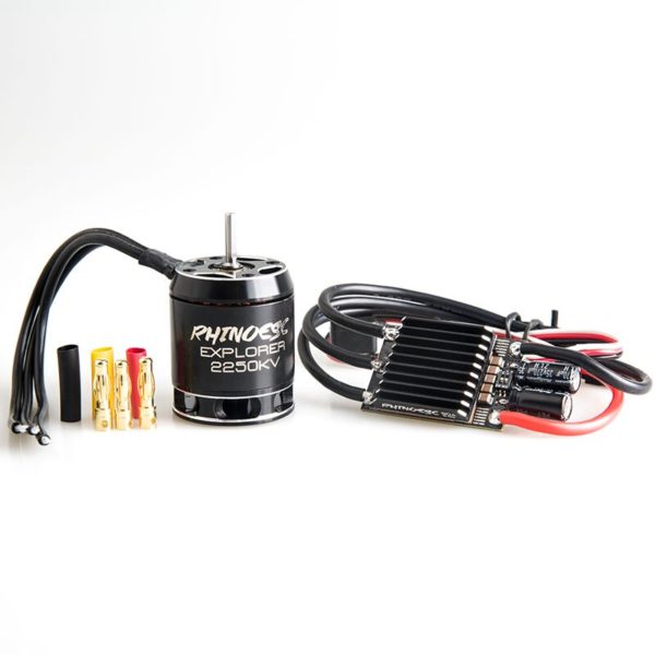 RhinoESC – système d'alimentation pour voiture radiocommandée AM32, Combo moteur sans balais, 80A, pour chenille axiale, SCX10 Traxxas 540 TRX-4, TRX-6 – Image 3