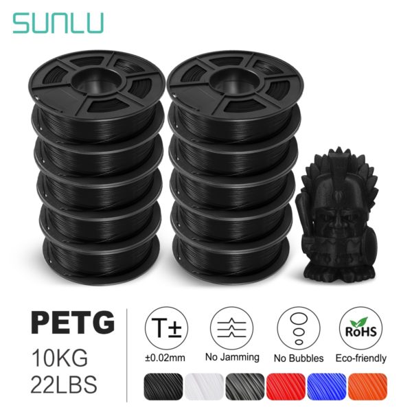 SUNLU Filament PETG pour imprimante 3D bonne r sistance aux acides et aux alcalis haute transparence