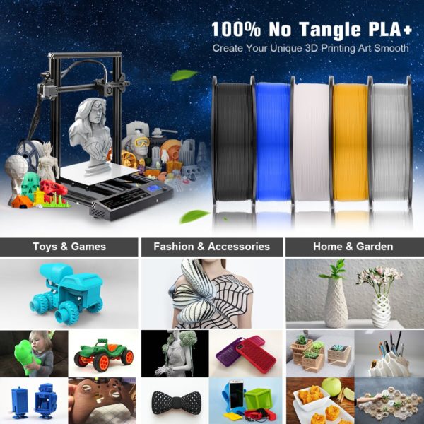 SUNLU Filament pour impression 3D consommable d imprimante en PLA soie inodore Non toxique sans bulles 2