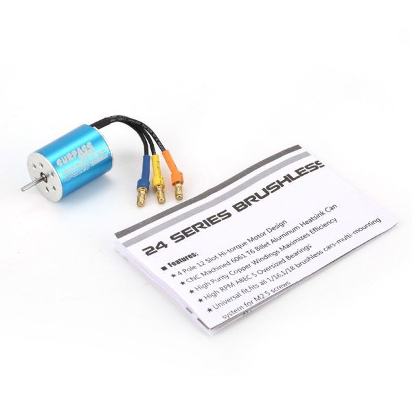 SURPASS – moteur sans balais pour voiture et bateau radiocommandés, pour modèles 2430, 2435, 2440, 2445, 2838, 2845, 1/12, Wtloys, Remo, Timaya, Redcat, 1/14, 1/16, 1/18 – Image 5