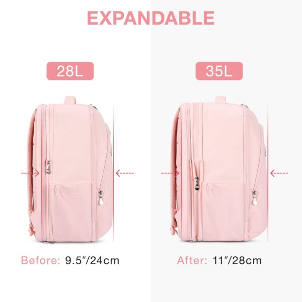 Sac à dos Anti-vol pour femmes, grands sacs d'école étanches pour voyage, sacs pour ordinateur portable avec Port de chargement USB – Image 4